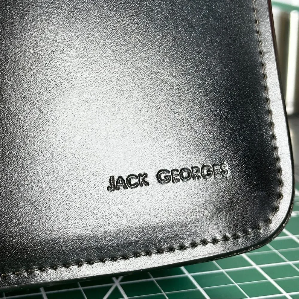 JACK GEORGES®   |  ELEMENTS™ BRIEFCASE  |  BLACK  |  Hand-Made  |  GOOD-COND  |